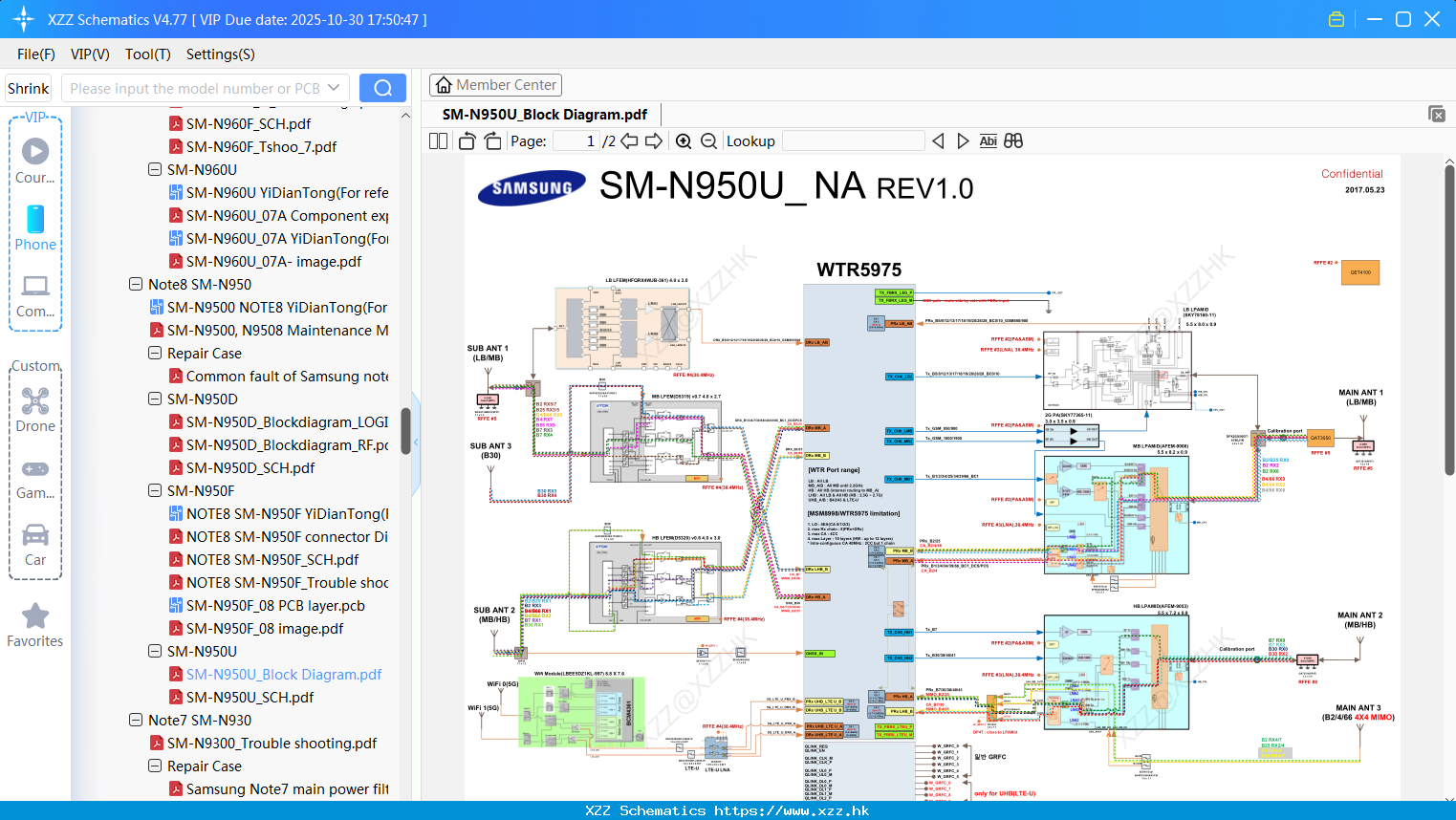 Samsung SM-N950U_Block Diagram